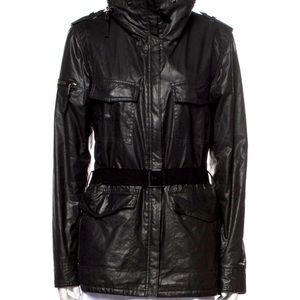 SAM. black jacket with belt